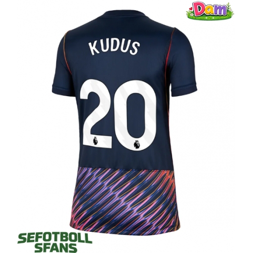 Tottenham Hotspur Mohammed Kudus #20 Bortatröja Kvinnor 2026-27 Kortärmad